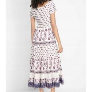 BPC Bonprix Collection Women's Maxi Dress Size L Paisley Boho Cottage Prairie